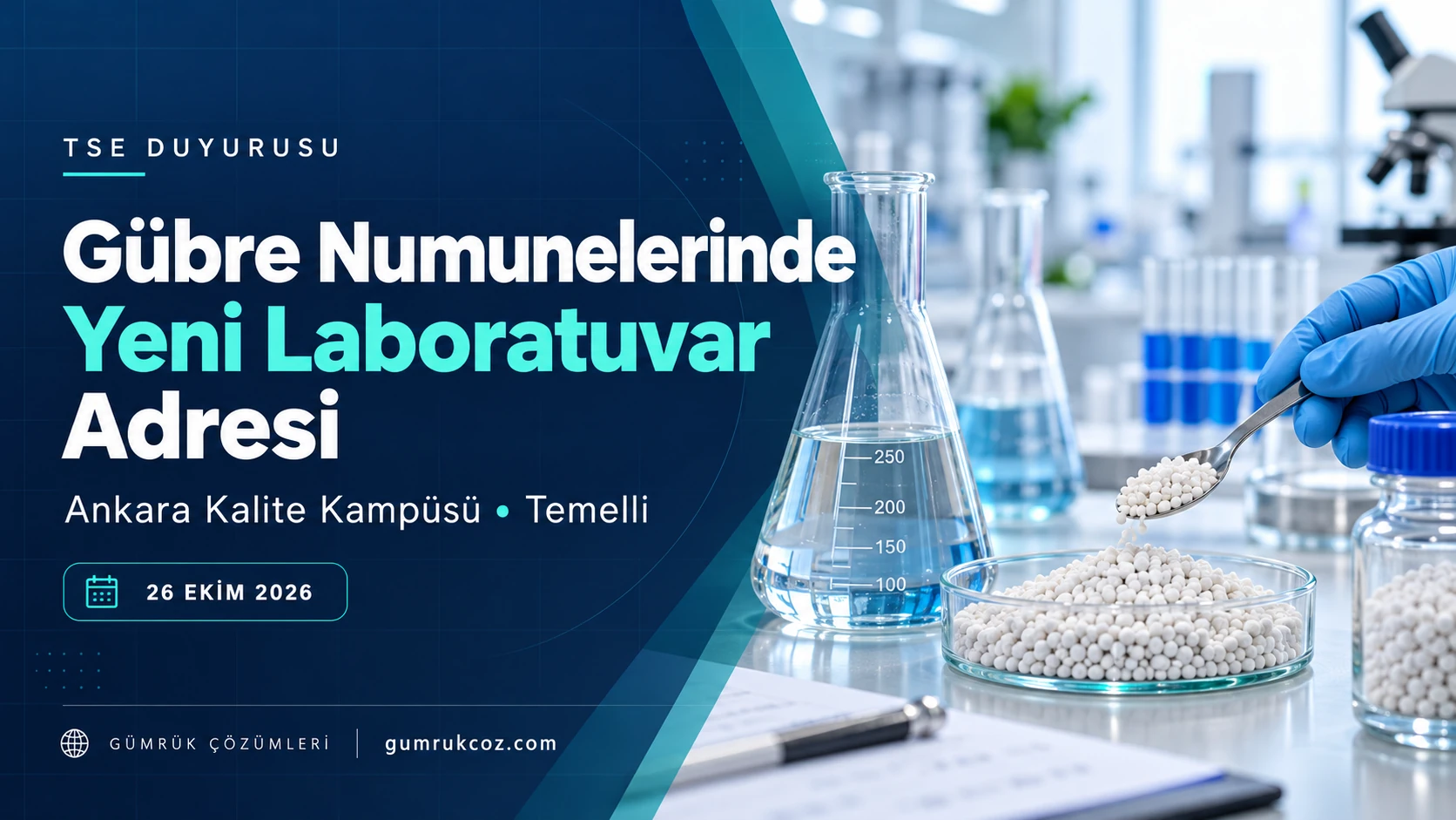 TSE Gübre Numuneleri İçin Laboratuvar Adresini Değiştirdi